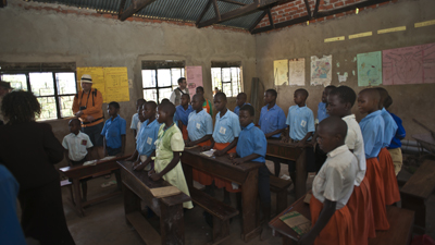 Schulklasse Uganda